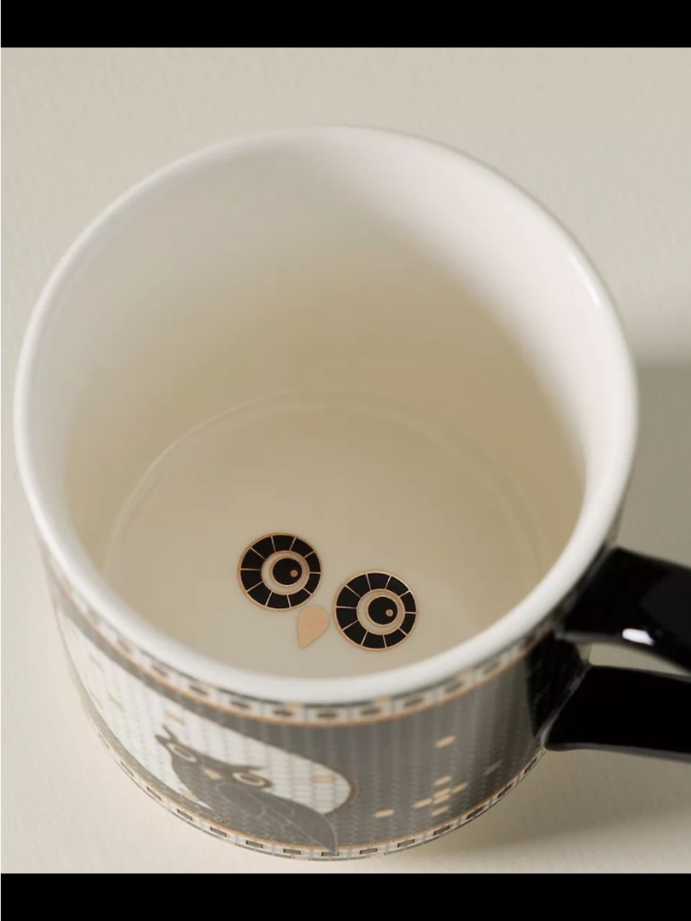 Bistro Tile 24K Owl Mug - Picture 5 of 7